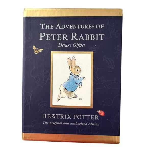 The Adventures Of Peter Rabbit Deluxe Giftset Beatrix Potter Original Edition - Picture 1 of 6